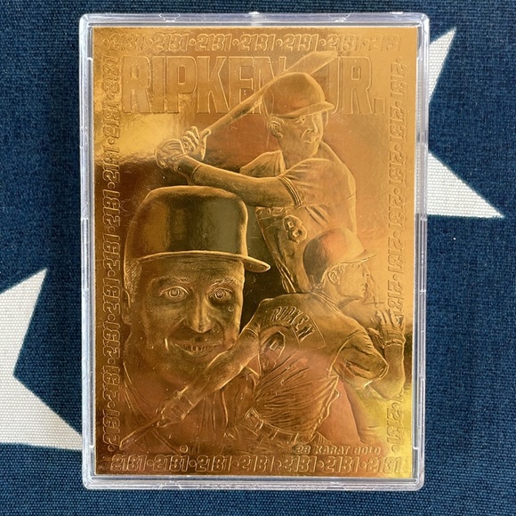 Cal Ripken Jr 23 kt Gold Card - Picture 1 of 3